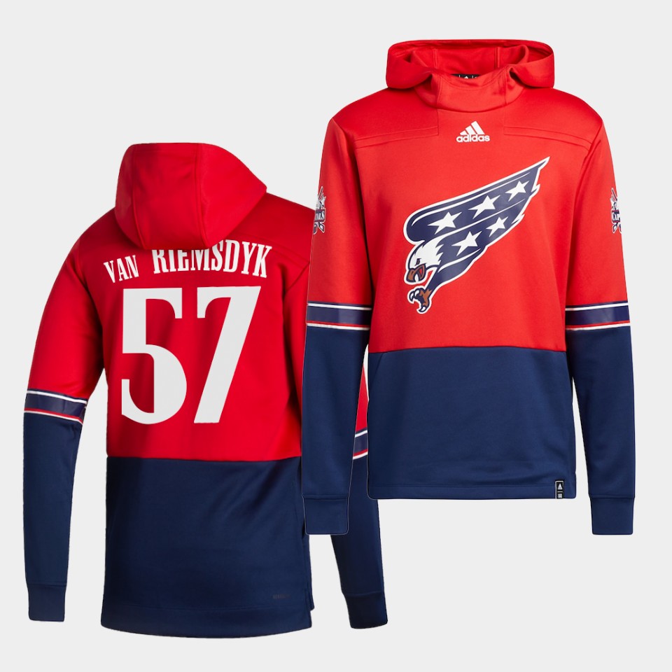 Men Washington Capitals #57 Van riemsdyk Red NHL 2021 Adidas Pullover Hoodie Jersey->tampa bay lightning->NHL Jersey